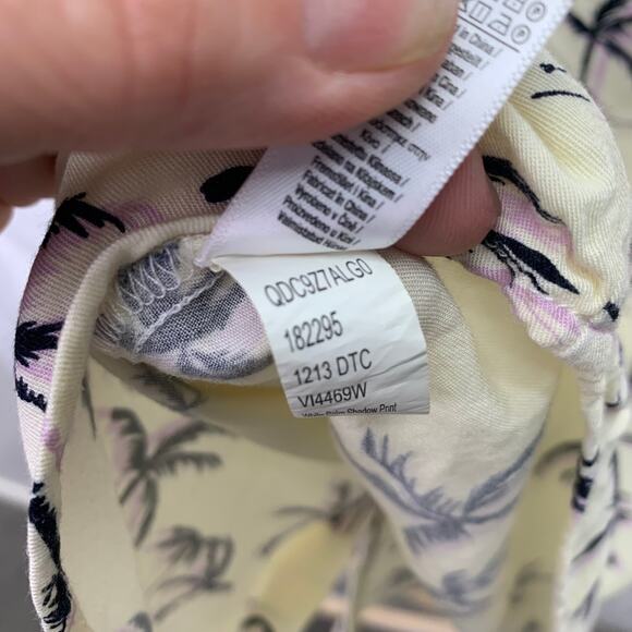 VTG American Apparel Mens Large Las Vegas Purple Black Palm Tree Button Up Shirt - Picture 6 of 8